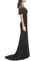 Thumbnail for your product : Mac Duggal Beaded Fringe Bodice Gown
