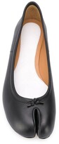 Thumbnail for your product : Maison Margiela Tabi leather ballerina shoes