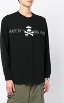Thumbnail for your product : AAPE BY *A BATHING APE® logo-print long-sleeve T-shirt