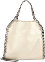 Thumbnail for your product : Stella McCartney Falabella Mini Fold-Over Tote Bag, Metallic Beige