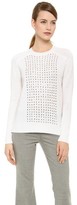 Thumbnail for your product : Wes Gordon Stud Embroidered Pullover