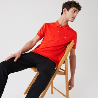 Lacoste Men's Regular Fit Pima Cotton Polo Shirt - Red