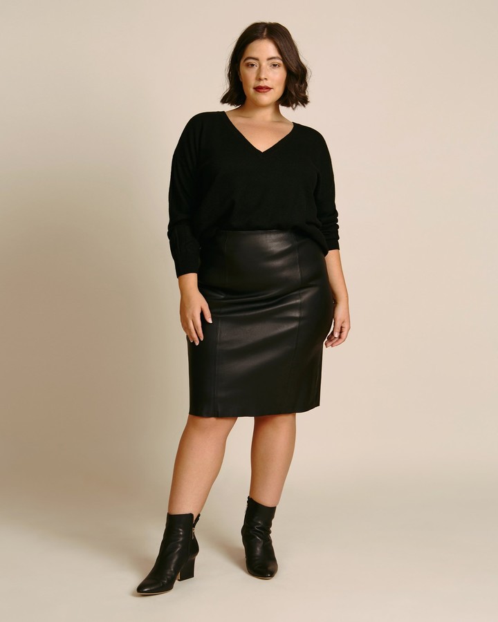 faux leather pencil skirt 9mm