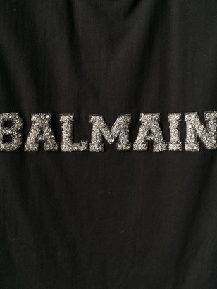 Balmain Logo Embroidered Tank Top