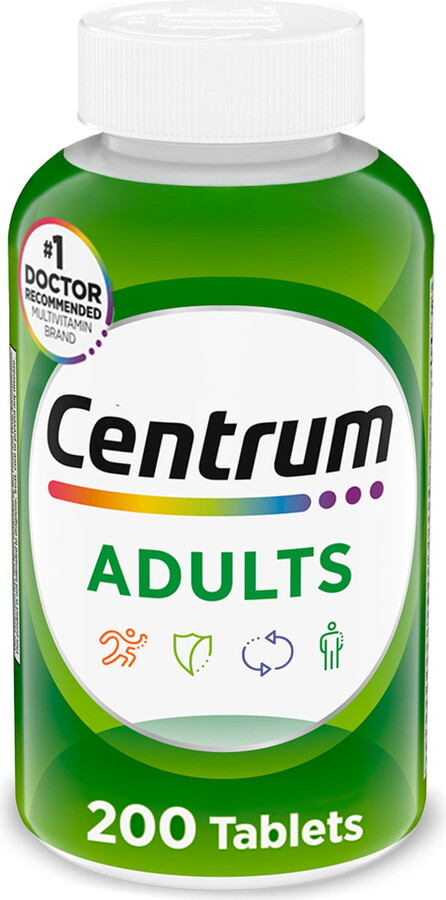 Centrum Adults Multivitamin With Vitamin B & D3, Tablets, 200 Count
