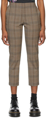 6397 Brown Check Pull-On Trousers