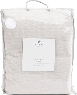 TJMAXX 3Pc Stone Rope Duvet Set, Cotton