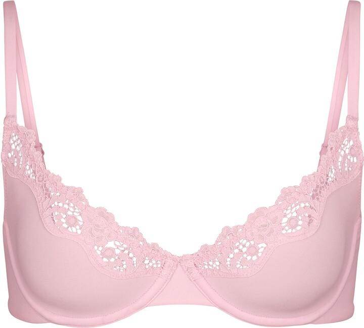 Pink lace unlined corset - Gem