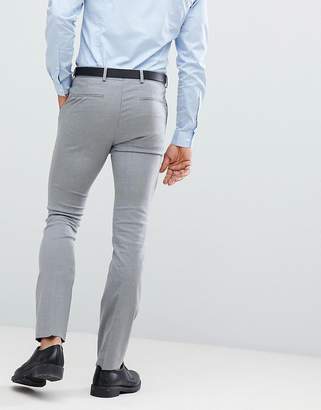 New Look Smart Skinny Trousers In Grey
