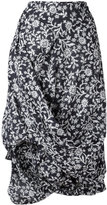 Vivienne Westwood Anglomania - floral draped skirt - women - coton - 46