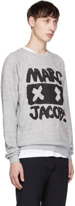 Marc Jacobs Grey Logo X-Face Sweatshirt