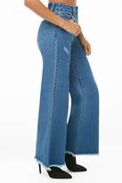Thumbnail for your product : Forever 21 Frayed Wide-Leg Jeans