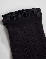 Thumbnail for your product : ASOS Design Crochet Lace Frill Ankle Socks