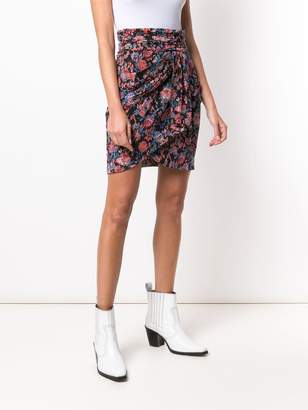 IRO floral print mini skirt