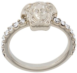 Versace La Medusa crystal-embellished ring