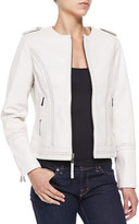 Thumbnail for your product : Neiman Marcus Leather Jacket W/ Lace-Up Stitching