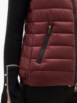 Thumbnail for your product : Moncler Glycine Hooded Quilted Down Gilet - Burgundy