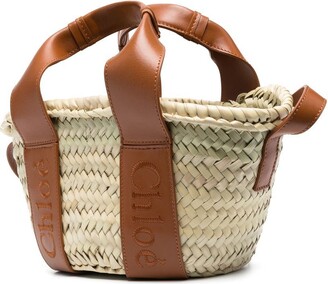 トートバッグ CHLOE\tSENSE SMALL BASKET\tCHC23SS304J66\t247\t\tCARAMEL Chloé small Sense basket bag - ShopStyle