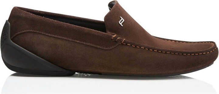 Men's Monaco Velours Moccasins In Espresso