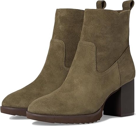 Johnston & Murphy Izzie Bootie Women's Boots Olive : 9.5 M, Suede