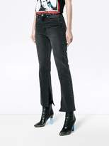 Thumbnail for your product : Ksubi Black Kickn Cropped Flared Jeans