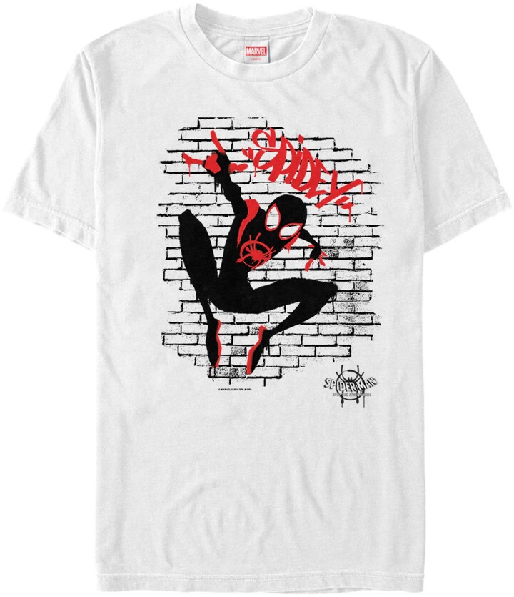 Marvel Men's Spider-Man Into The Spiderverse Spidey Spray Paint Tag ...