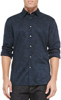 Thumbnail for your product : John Varvatos Long-Sleeve Printed Button-Down Shirt, Navy
