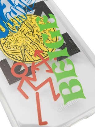 Off-White logo-print iPhone X case