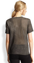 Thumbnail for your product : J Brand Bruna Cotton Burnout Tee