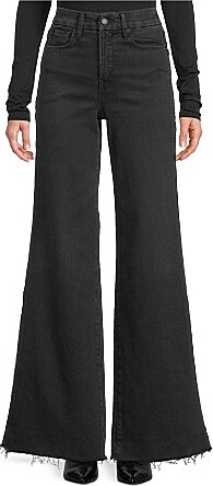 Good American Soft Tech Good Waist High Rise Wide Leg Denim Jeans