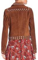 Thumbnail for your product : A.L.C. Blaine Studded Suede Jacket