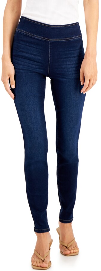 12236円 アウトレット☆送料無料 アイエヌシーインターナショナルコンセプト レディース デニムパンツ ボトムス Women's High-Rise Angled-Hem Skinny Jeans Created for Macy's Dark Indigo