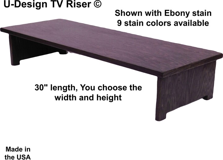 Etsy Tv Riser, 30" Length, You Choose The Width & Height, Monitor Stand