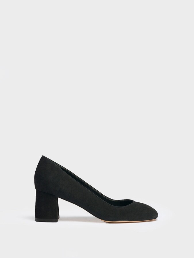 Marion Parke Block Heel Pump 60 Suede