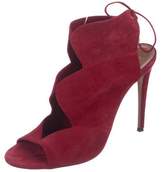 Thumbnail for your product : Aquazzura Suede Ankle Strap Sandals