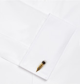Thumbnail for your product : Paul Smith Pen Nib Enamelled Brass Cufflinks