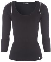 Thumbnail for your product : Jane Norman Black 34 Sleeve Jumper
