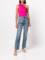 Thumbnail for your product : Milly Ruffle-Trim One-Shoulder Top