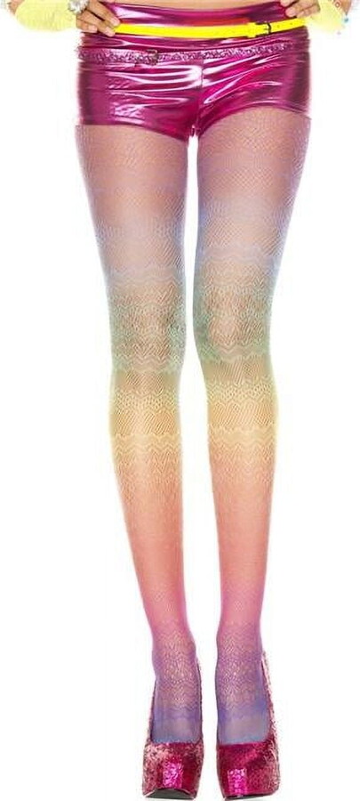 Music Legs Women’s Women’s Rainbow spandex lace pantyhose