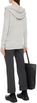 Thumbnail for your product : N.Peal Bead-embellished mélange cashmere hoodie