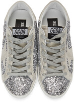 Thumbnail for your product : Golden Goose SSENSE Exclusive Silver Glitter Superstar Sneakers