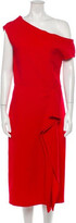 Virgin Wool Midi Length Dress 