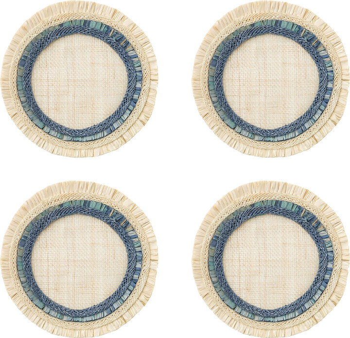 Joanna Buchanan Ruffled Straw Coasters