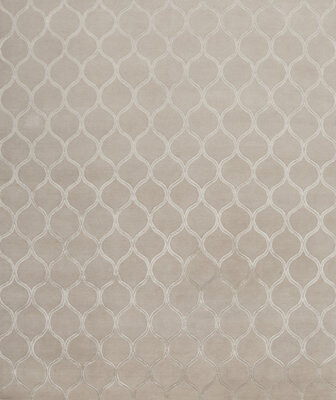 Samad Rugs Modern Tibet 3 Geometric Hand-Knotted Linen Area Rug