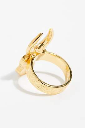Lux Divine Ellaria Pearl Crescent Ring