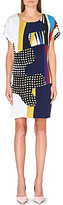 Thumbnail for your product : Diane von Furstenberg Kelsey Puzzle tunic dress Glass mint/grey/optic