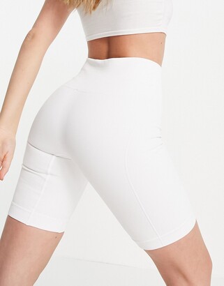 Hunkemoller POP eco seamless legging short in white - ShopStyle