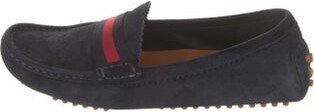 Gucci Sylvie Web Accent Suede Loafers