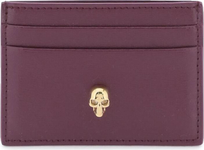 ★alexander mcqueen★ Skull Card Holder Brown 6320381AAMG200 Buy Alexander McQueen Skull Leather Card Holder 'Brown