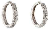 Thumbnail for your product : Judith Ripka 18K Diamond Hoop Earrings18K Diamond Eternity Band